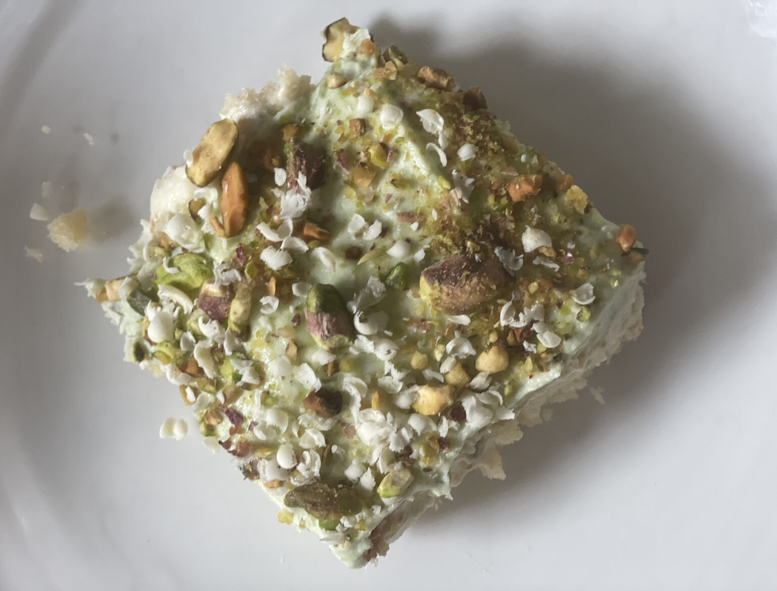 Pistachio Tiramisu + White chocolate