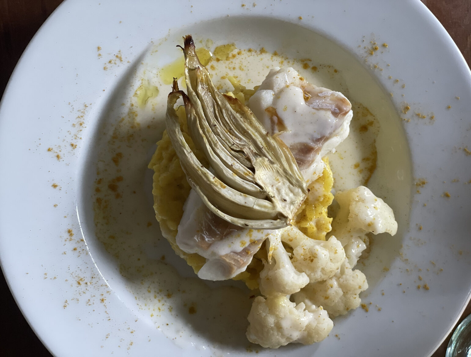 Cod, Roasted Fennel, Cauliflower + Saffron