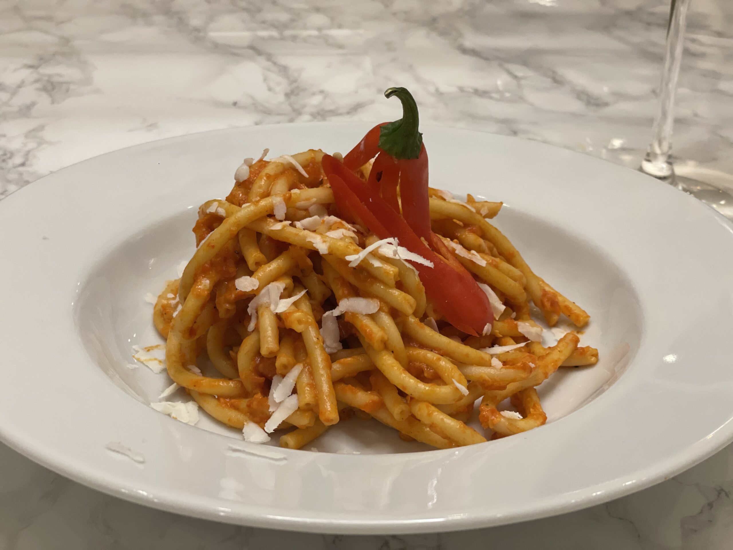 Pasta Lucifera + Red Peppers